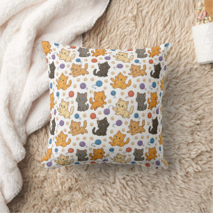 Cute Cat Pattern Cushion