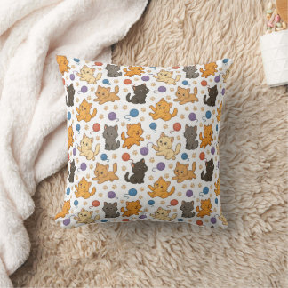 Cute Cat Pattern Cushion
