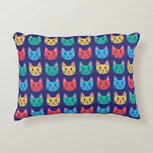 Cute Cat Pattern Decorative Cushion