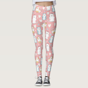 Cute Cat Pattern Leggings