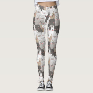 Cute Cat Pattern Leggings