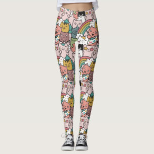 Cute Cat Pattern Leggings