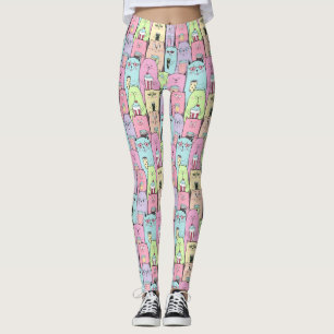 Cute Cat Pattern Leggings