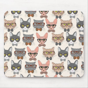 Cute Cat Pattern Mouse Mat