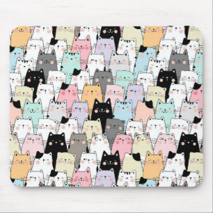 Cute Cat Pattern Mouse Mat
