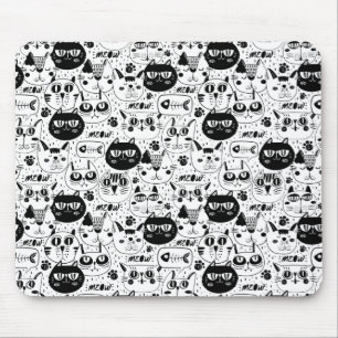 Cute Cat Pattern Mouse Mat