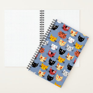Cute Cat Pattern Notebook