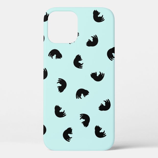 CUTE Cat Pattern w Changeable Background Colour Case-Mate iPhone Case (Back)