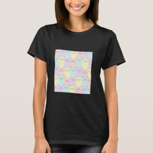 Cute cat pattern with pastel T-Shirt