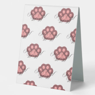  Cute Cat Paw "MEOW" Calligraphy – Adorable Kitty 