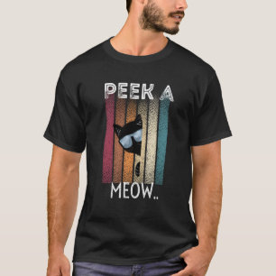 Cute Cat Peek A Meow T-Shirt