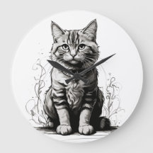 Cute Cat Pencil Sketch