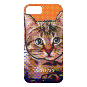 cute cat personalised iPhone 8/7 case