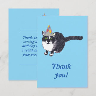Cute Cat Personalised Thank you Cards