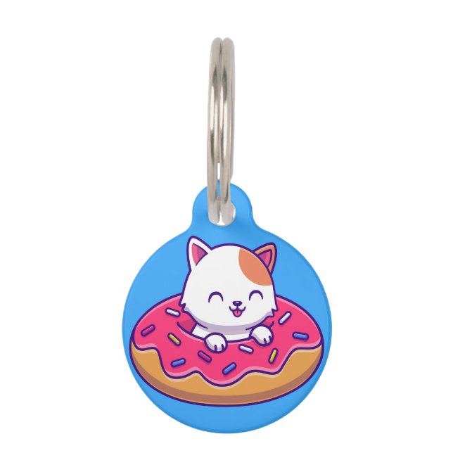 Cute Cat Pet Tag (Front)