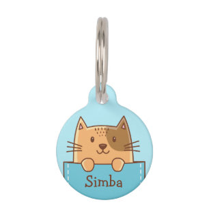 Cute Cat Pet Tag