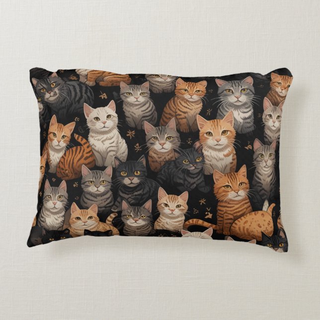 cute cat pillow (Back)