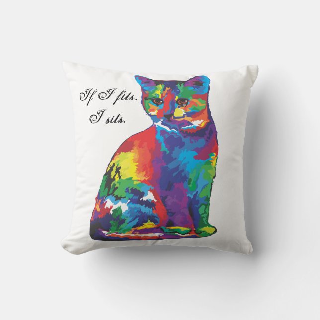 Cute cat pillow (Front)