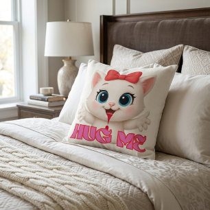 Cute Cat Pillow – Kawaii Kitty Home Decor Design