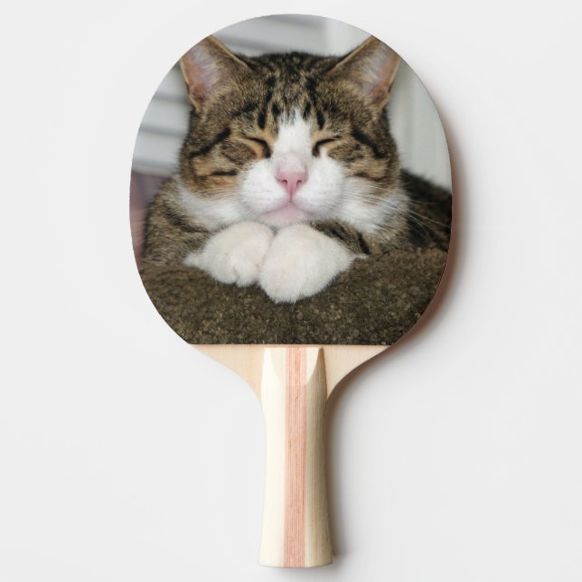 Cute Cat Ping Pong Paddle (Front)
