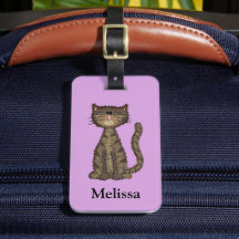 Cute Cat Pink Personalised