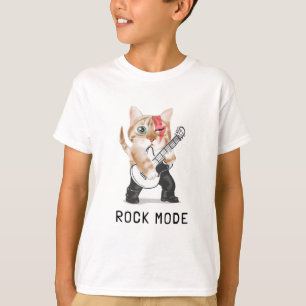 Cute cat playing guitar T-Shirt
