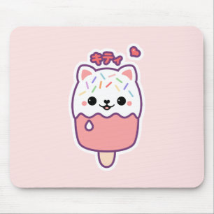 Cute Cat Popsicle Mouse Mat