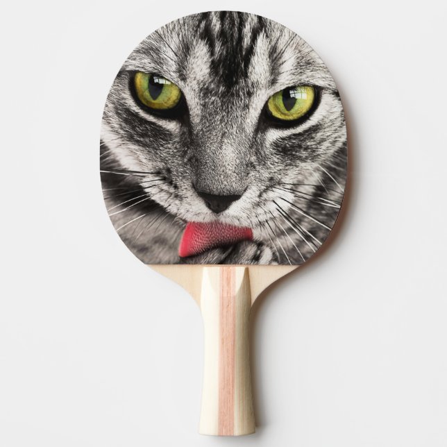 Cute Cat Portrait Ping Pong Paddle (Front)