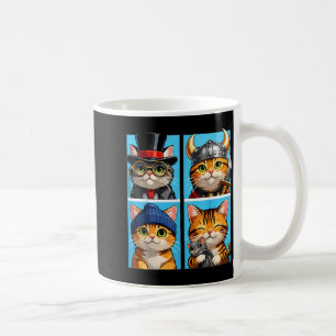 Cute Cat Portrait Pop Art Cats Cute Colour Block Coffee Mug