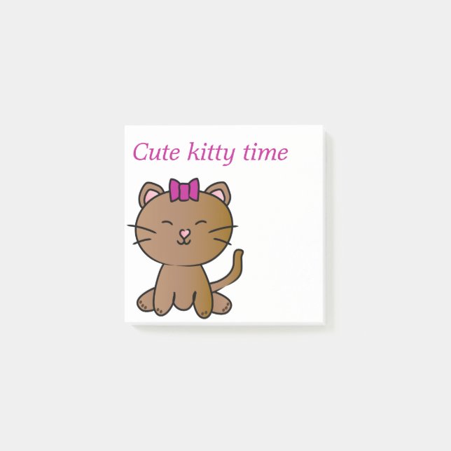 Cute cat post-it notes (Front)