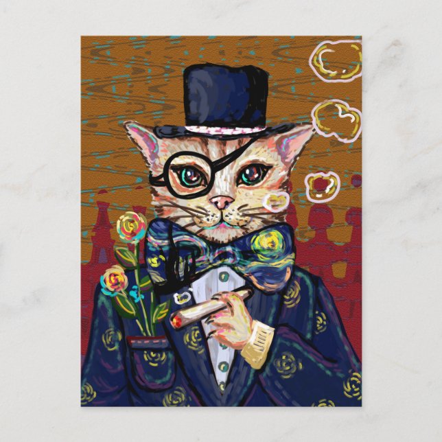 Cute Cat Postcard (Front)