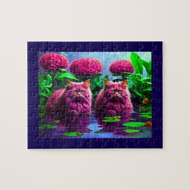 Cute Cat Puzzle for Cat Lovers (Horizontal)