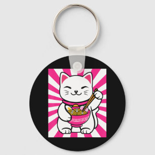 Cute Cat Ramen Anime Kawaii Teen gift teens Key Ring