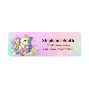 Cute Cat Return Address Labels
