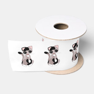 Cute Cat Ribbon Gift Satin Ribbon