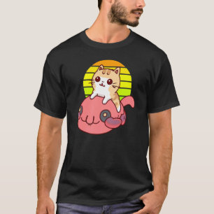 Cute Cat riding a Blobfish T-Shirt
