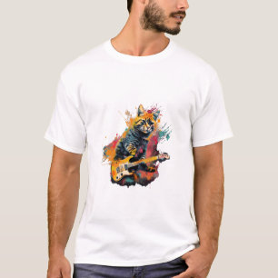 cute cat rocks tar design  T-Shirt