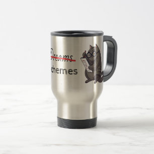 Cute Cat Schemes Funny Travel Mug