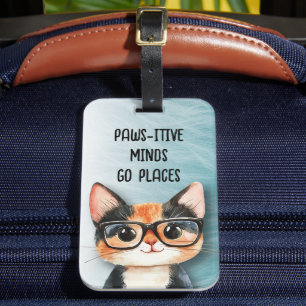 Cute Cat School, Sports Luggage Tag