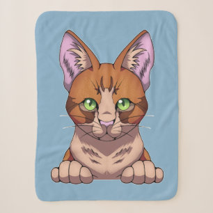 Cute Cat Sherpa Blanket