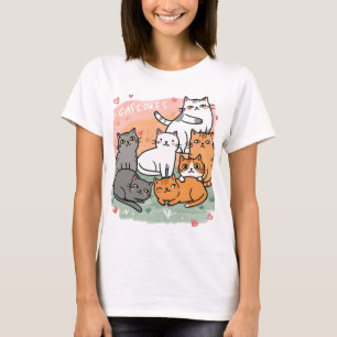 Cute cat shirts for women