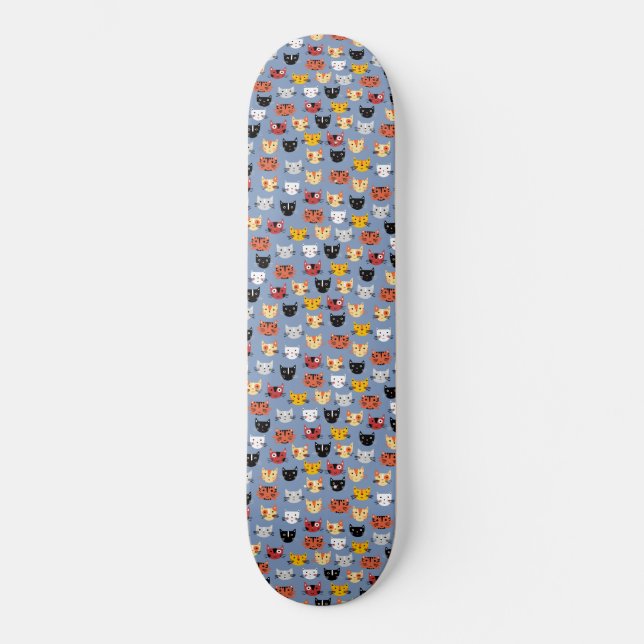 Cute Cat Skateboard (Front)