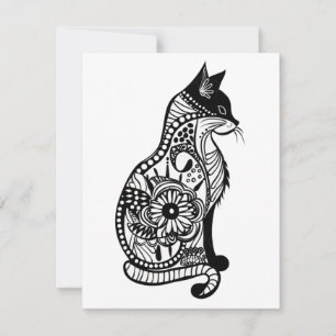 Cute cat sketch II Card