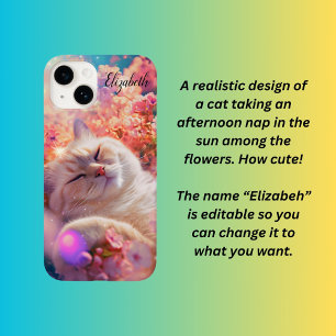 Cute cat sleeping  Case-Mate iPhone 14 case