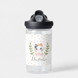 Cute Cat Soft Gender Neutral Dotted Child Baby Water Bottle