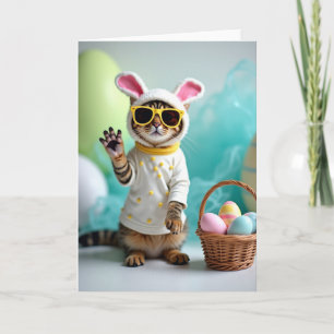 Cute Cat Spring Celebration Card