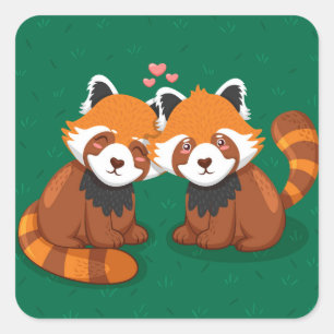 Cute Cat Square Sticker