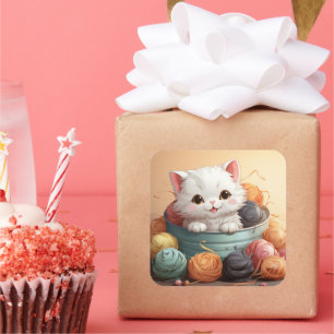 Cute cat sticker