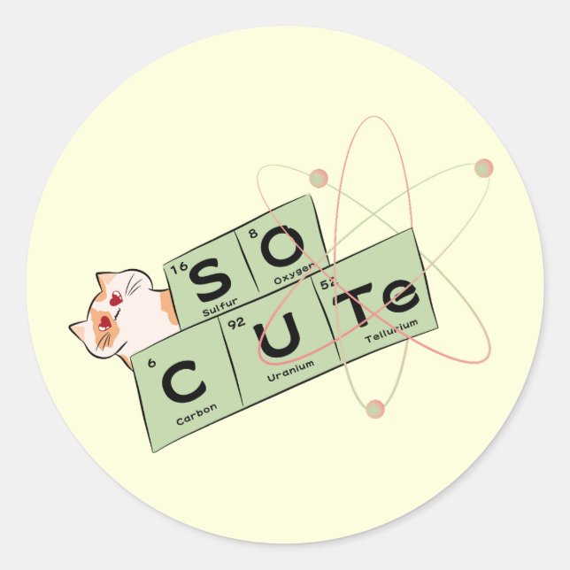 Cute Cat Sticker  (Front)