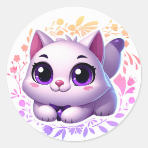 Cute cat sticker
